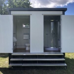 Conteneur sanitaire -WC + douche + réservoir