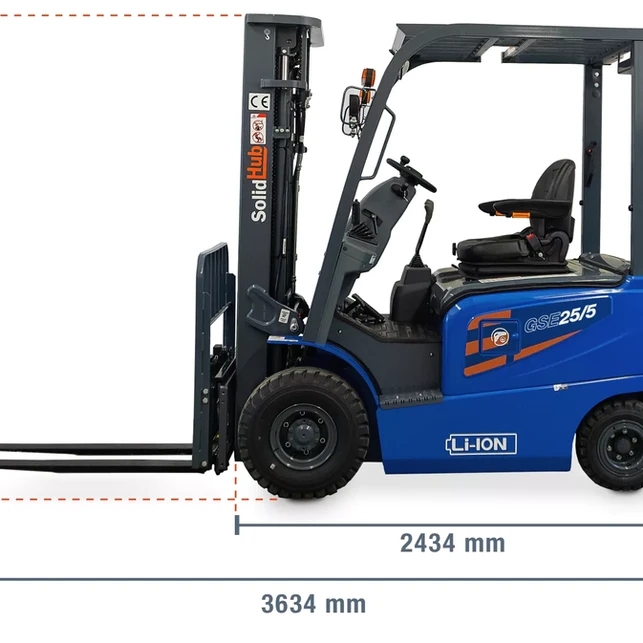 Chariot élévateur électrique LI-ION GSE25/5 avec chargeur intégré – Image 12
