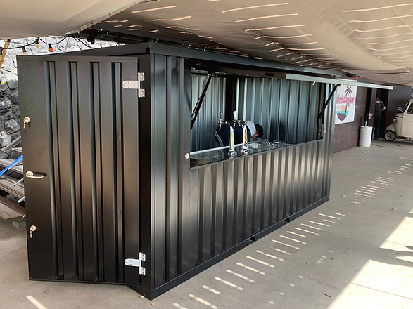 Container Bar pliable 4 × 2 mètres noir RAL 9005 – Image 6