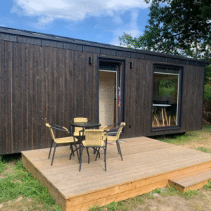 Conteneur modulaire résidentielle en ossature bois CHOB.011 de série "DESING Flex"