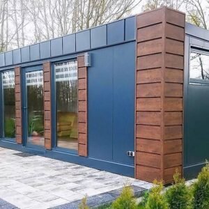 Conteneur de 3,0 m x 13,0 m avec 2 chambres, salle de bain et cuisine